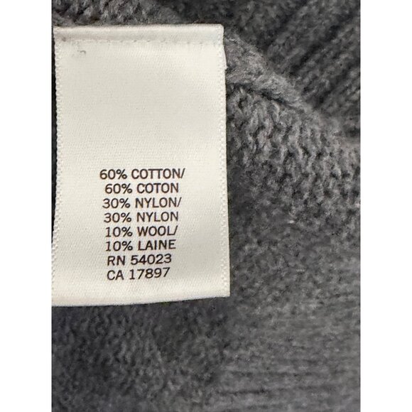 Banana Republic Shawl Cardigan Sweater‎ Mens M Gray Wool Blend Academia Grandpa - Picture 5 of 13